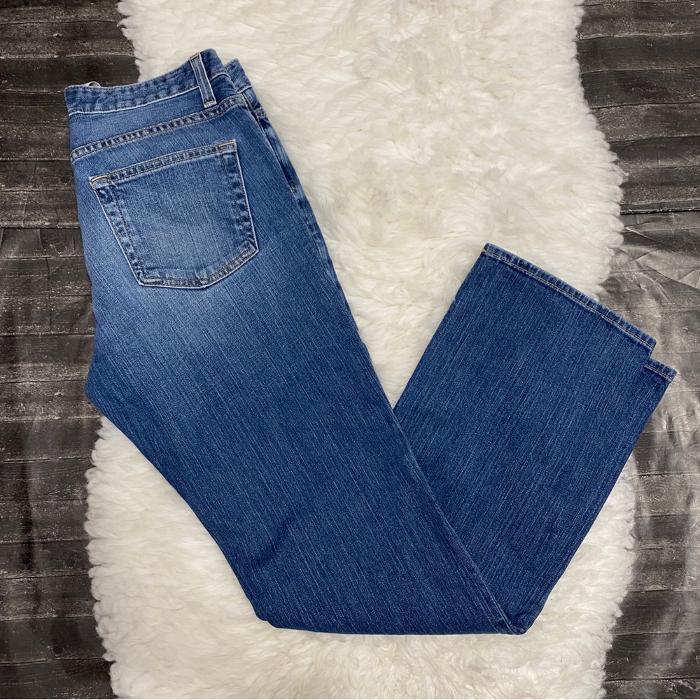 GAP JEANS WOMENS BOOT CUT STRETCH LOW RISE MEDIUM WASH CASUAL COWGIRL NORMCORE